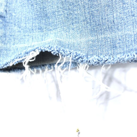 Miss Me Women's Sz 27 Embroidered JP4034D Angelina Straight Flared Raw Hem Jeans - Picture 6 of 13